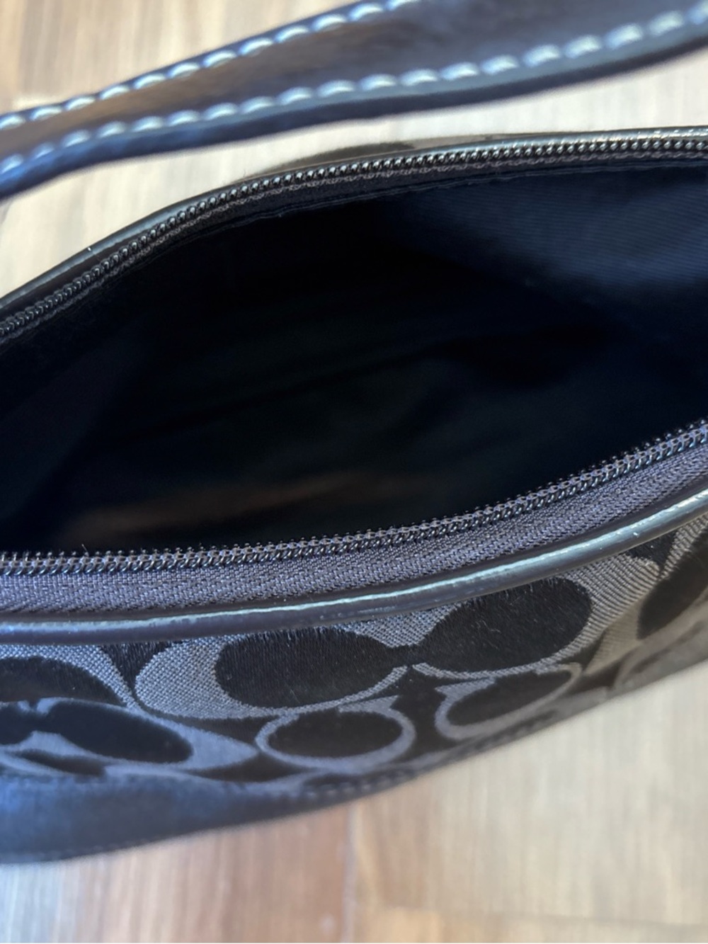 Coach brown Signature Mini Wristlet Shoulder Bag - Picture 7 of 7